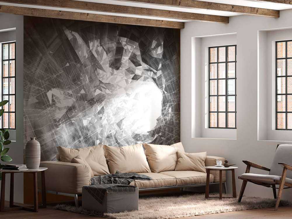 High-tech portaal in zwart-wit