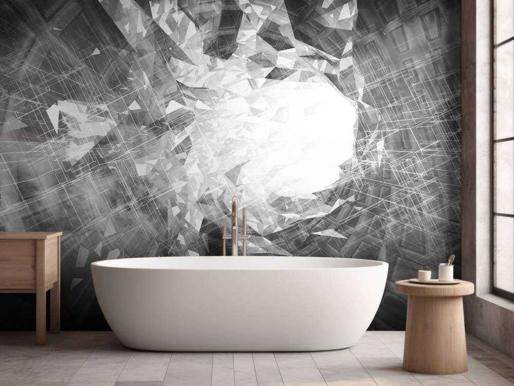 High-tech portaal in zwart-wit