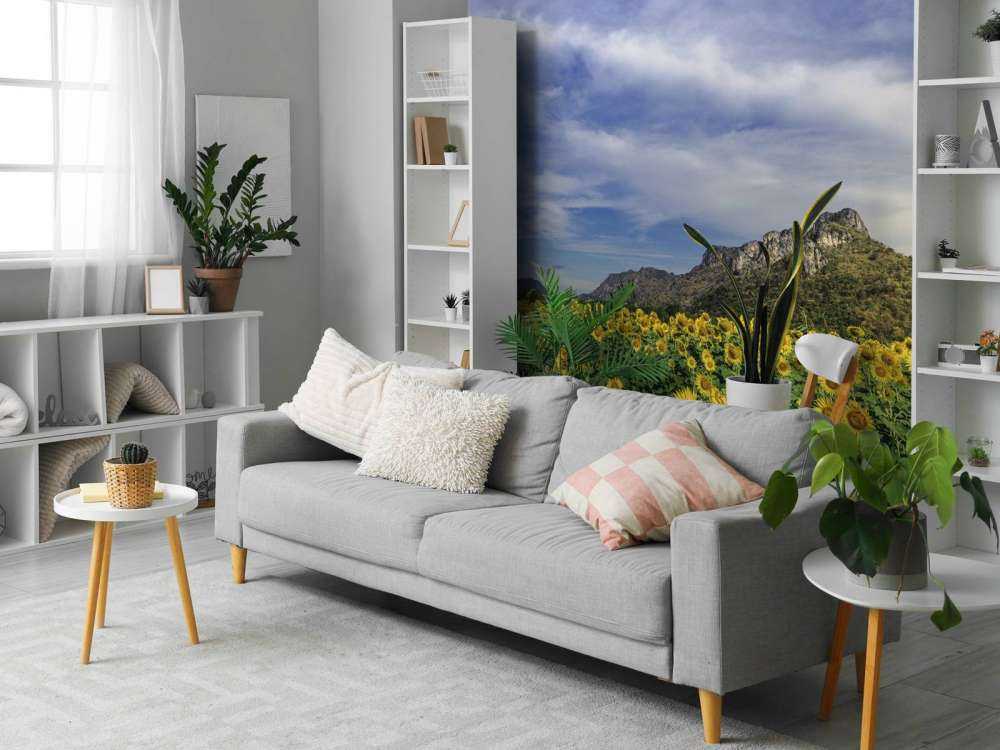 Yellow blooming field