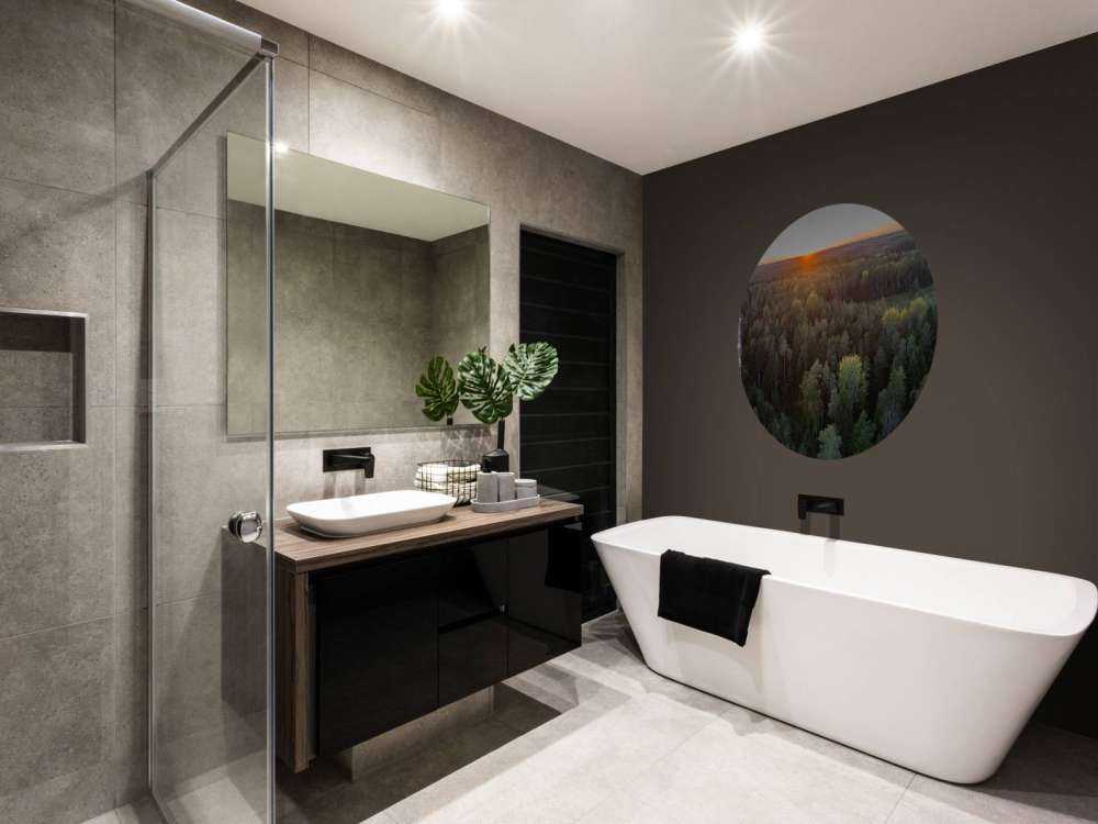 Aerial view of autumn trees