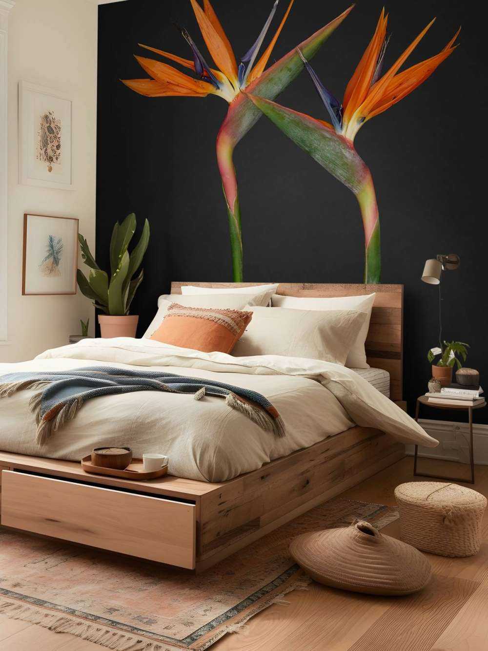 Oranje paradijsvogel bloemen