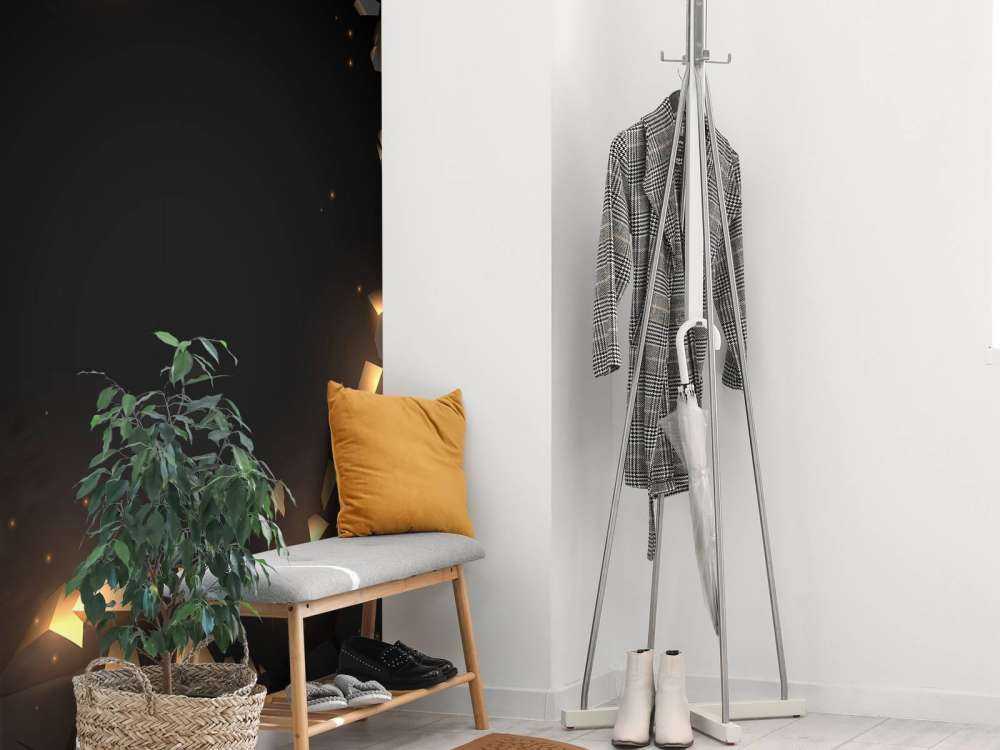 Black wall with hole