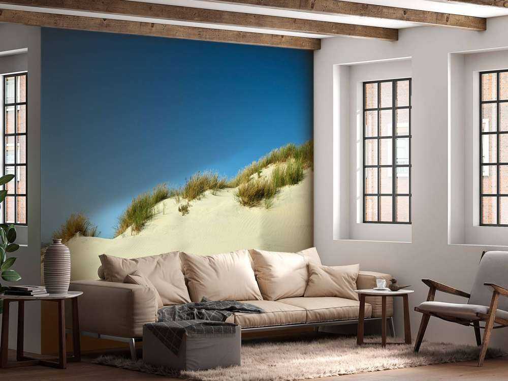 Duinen met blauwe lucht