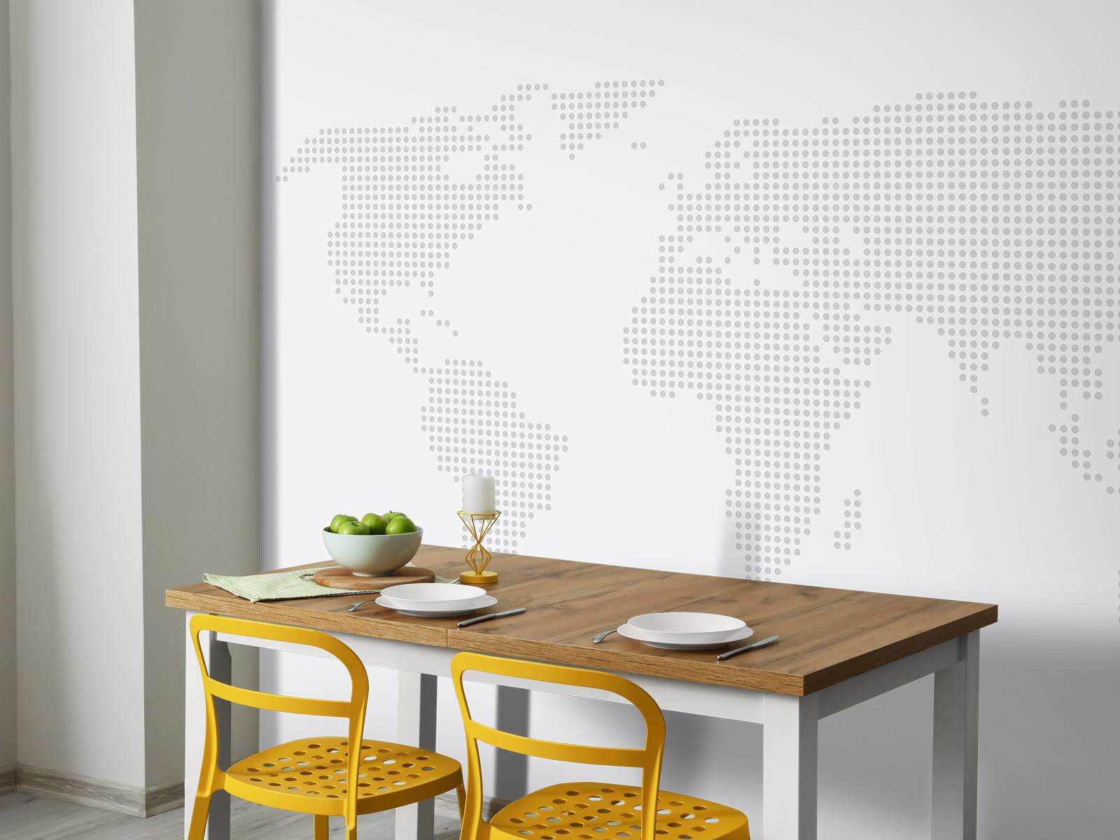 Dotted world map