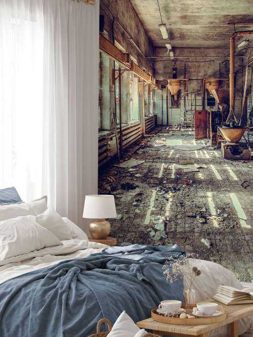 Destroyed factory