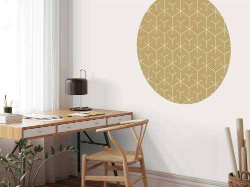 Geometric hexagons, gold