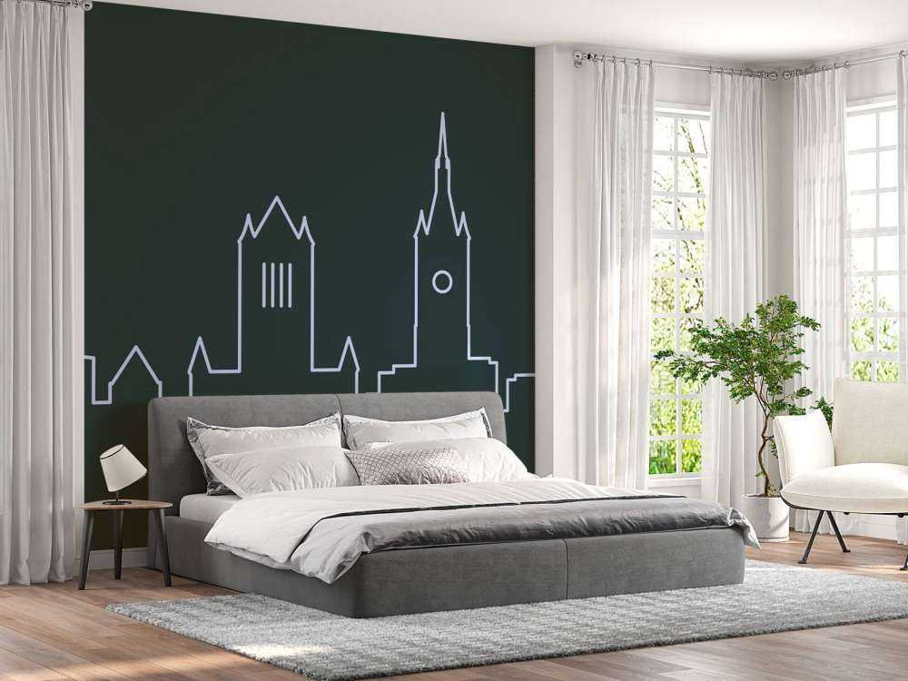Eenvoudige skyline Gent