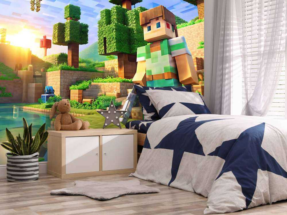 Sunset in block valley