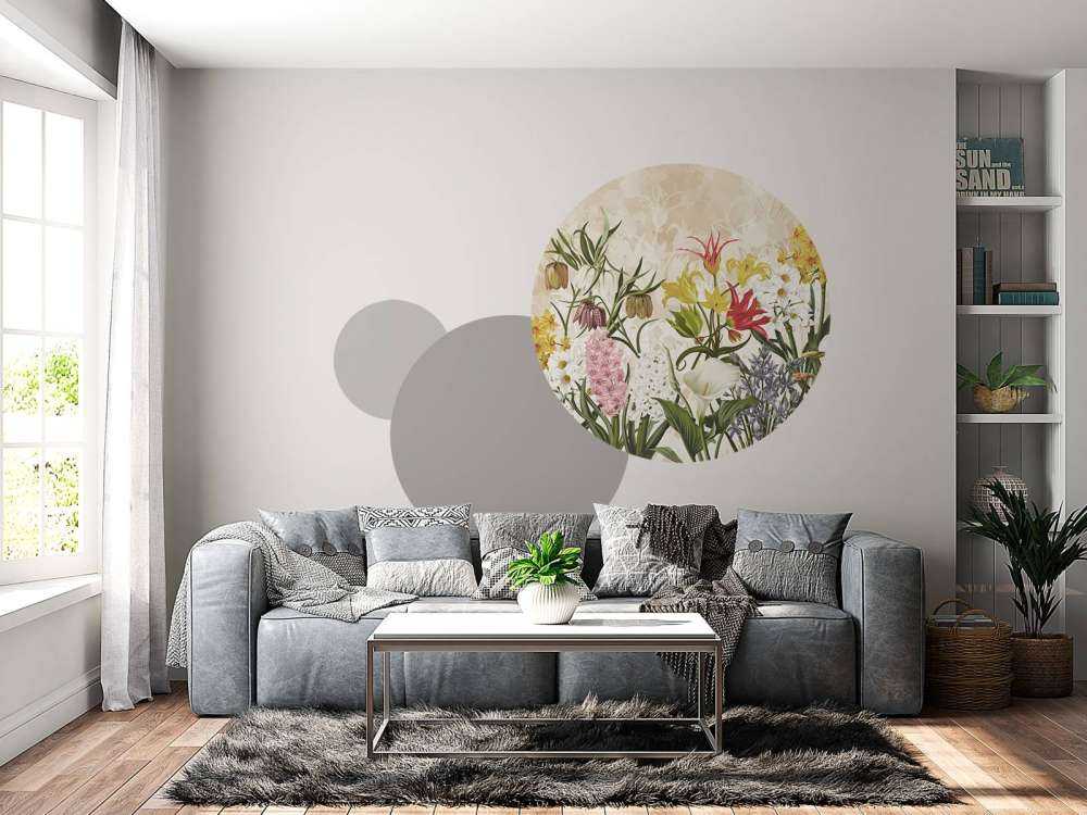 Spring Flowers - Warm Honey Beige