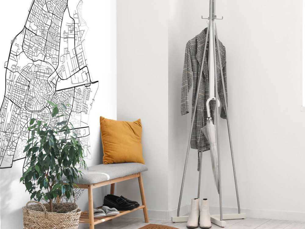 Map of Haarlem, white