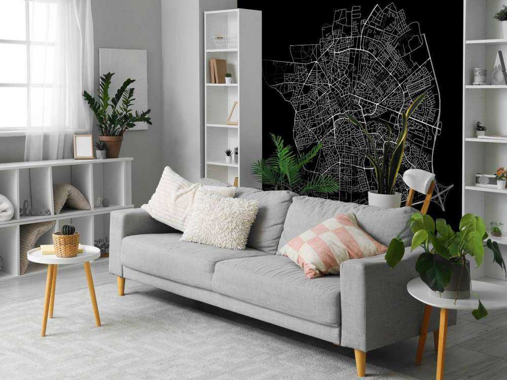 Map of Apeldoorn, black