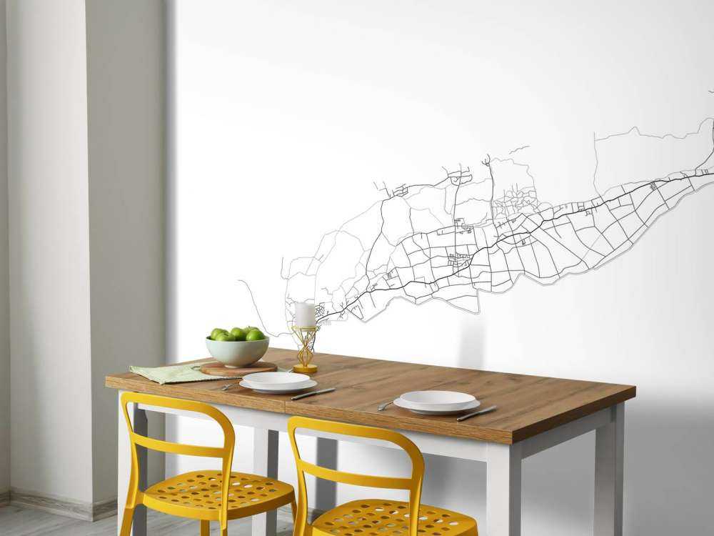 Map of Terschelling, white