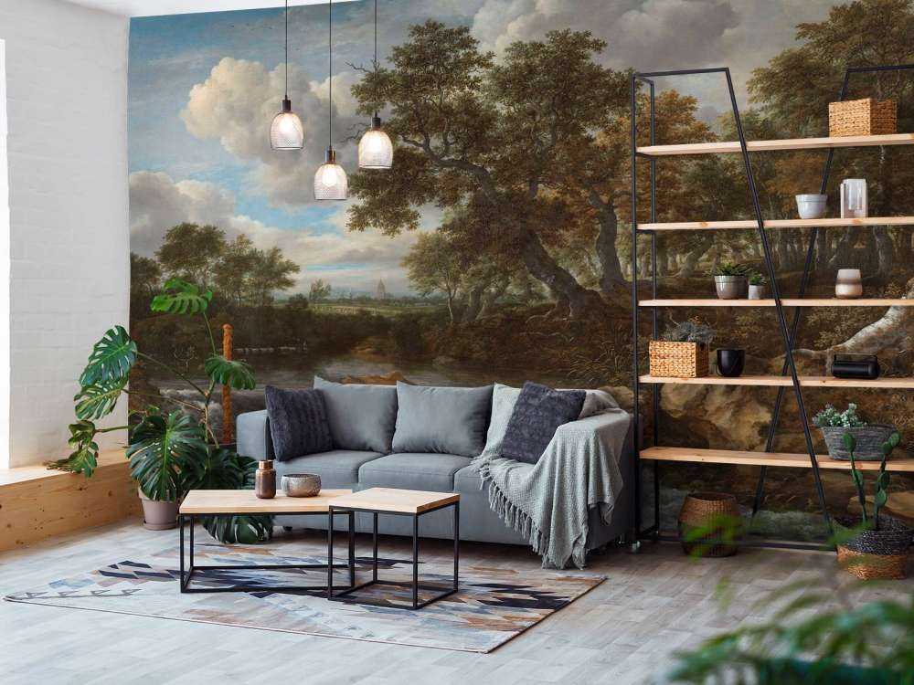 Landscape with waterfall