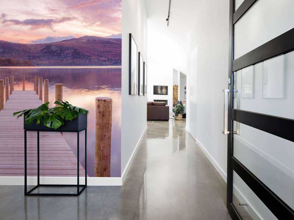 Wooden jetty at sunset