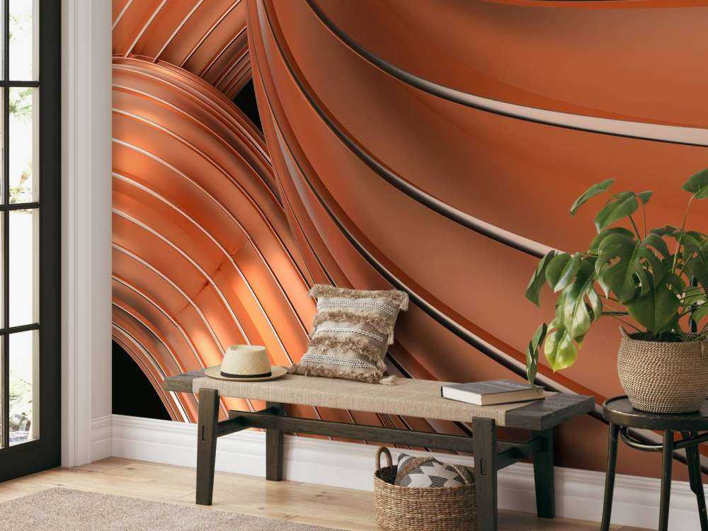 Golden 3d background