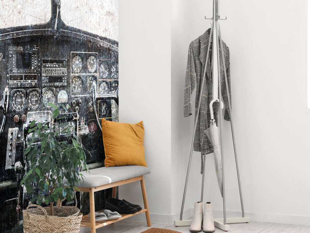 Vintage aircraft cockpit