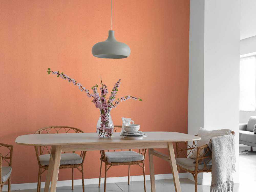 Concrete in terracotta colour