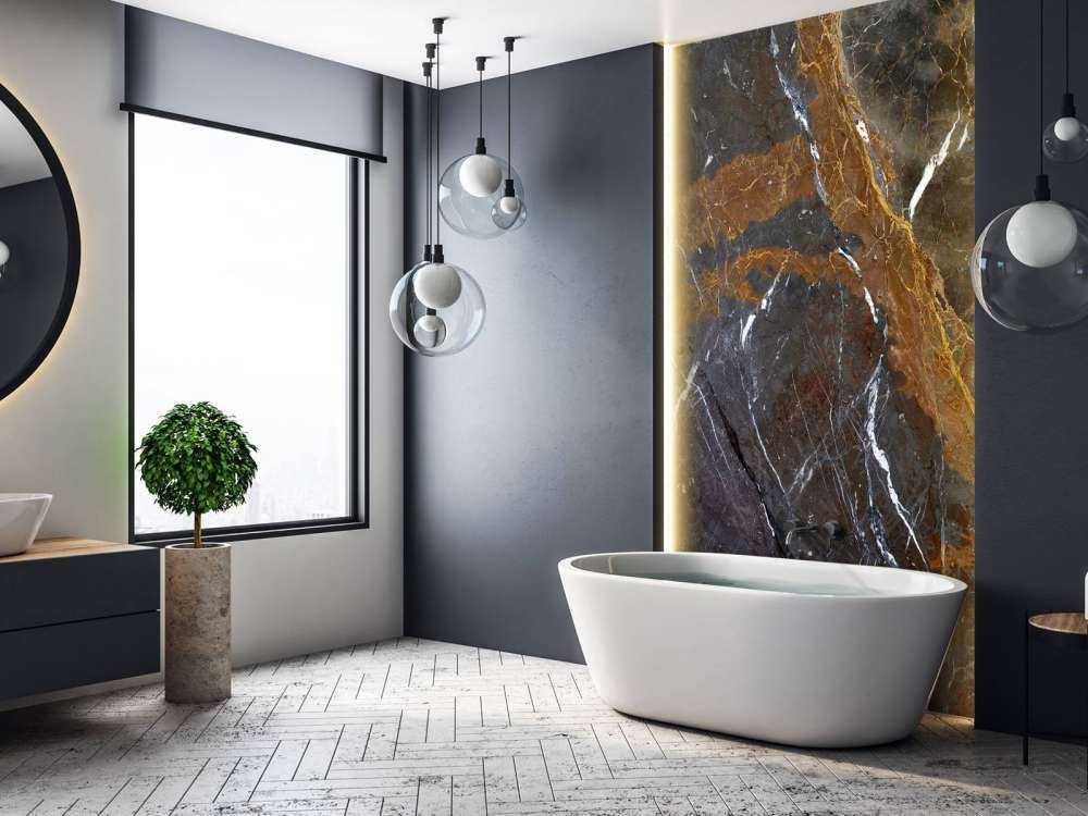 Marble with fine lines