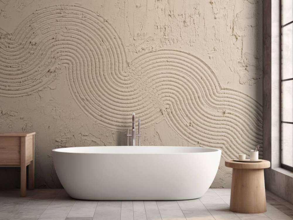 Zen Garden Texture in taupe