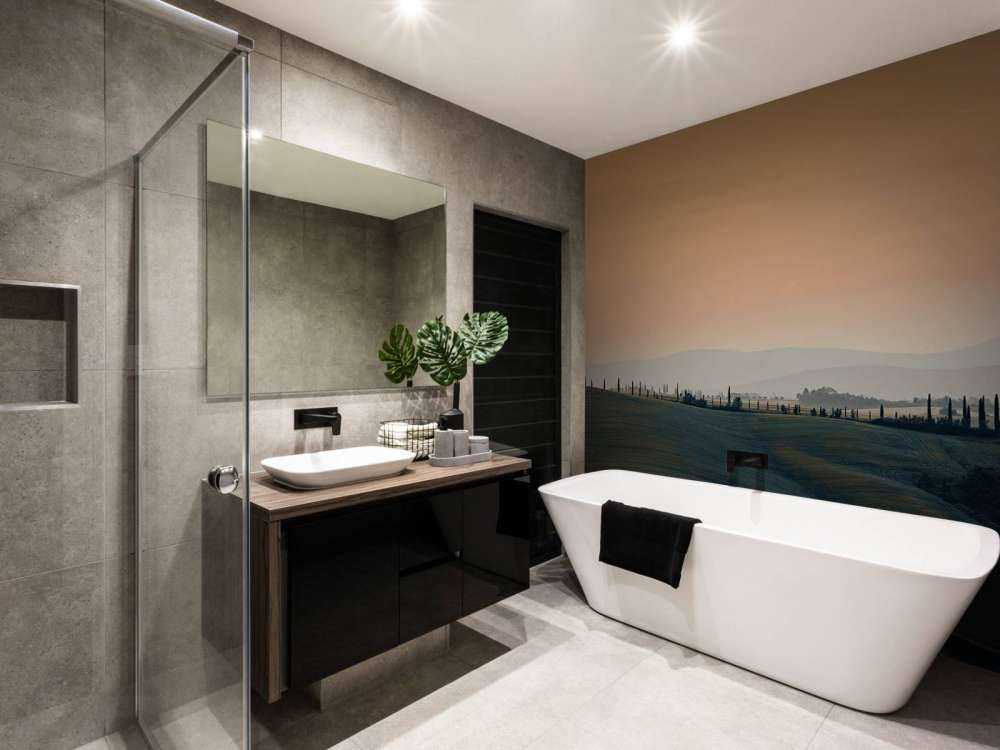 Orange glow over Italian landscape