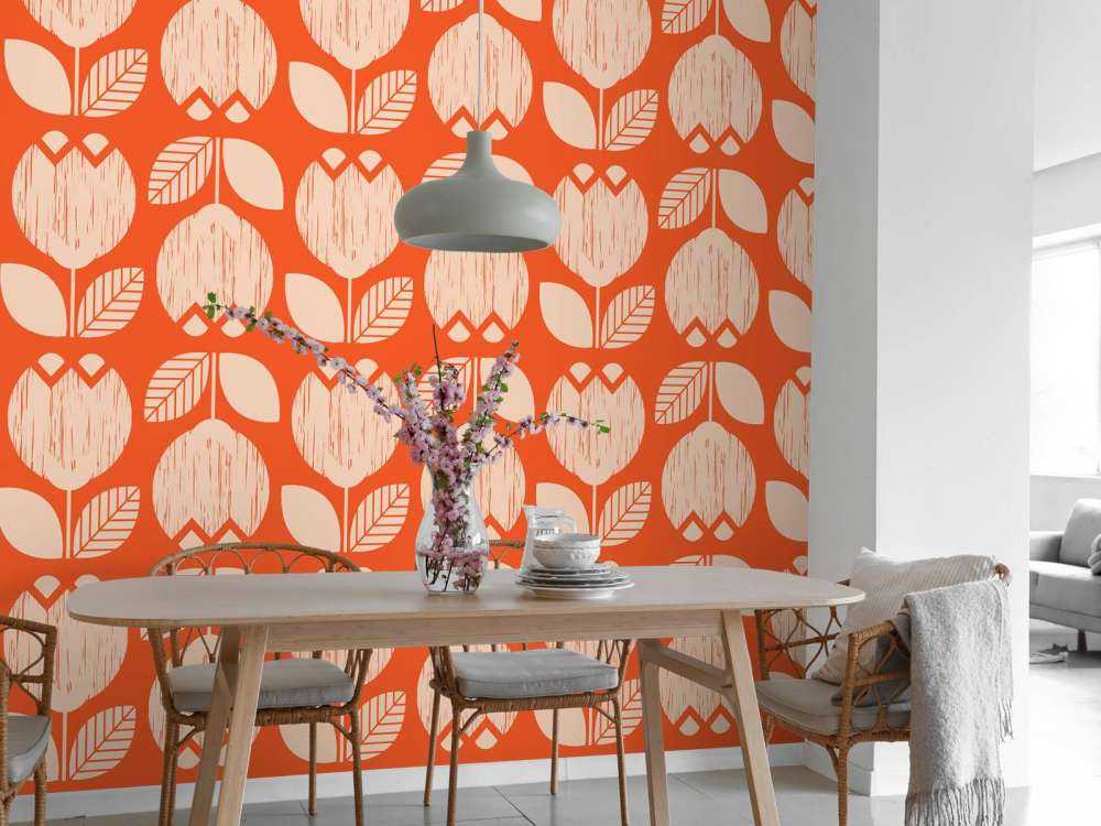 Retro flower pattern