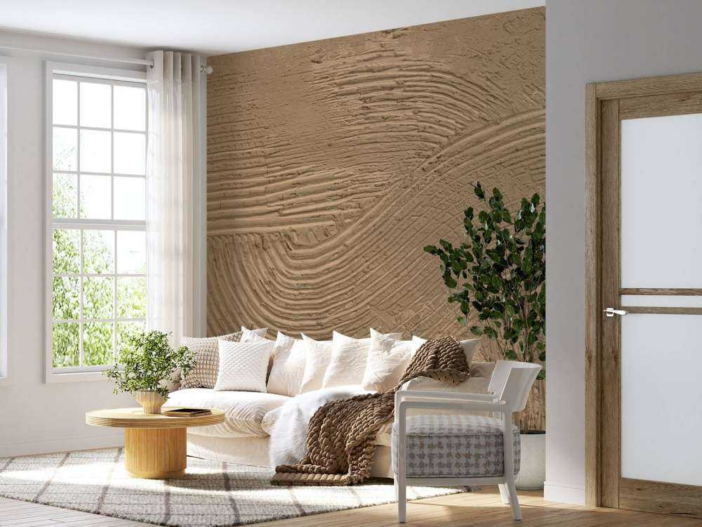 Textured lines in gold brown