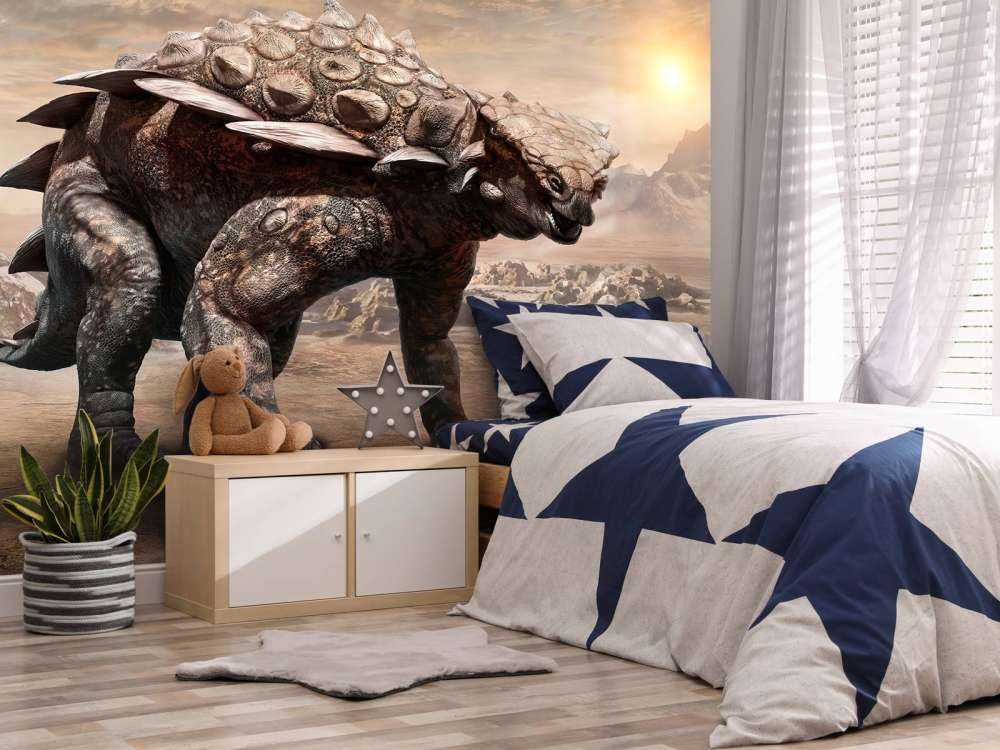 Dinosaur in a deserted area