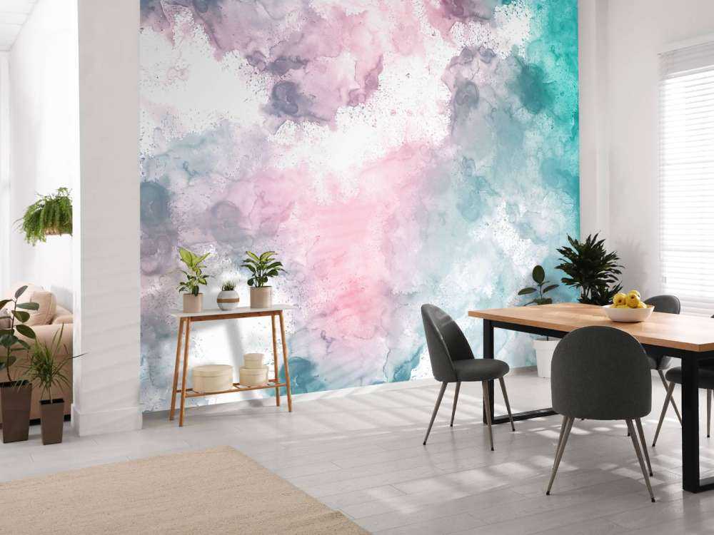 Green pink smoke