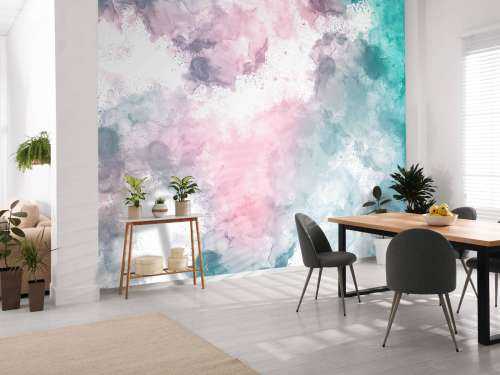 Green pink smoke