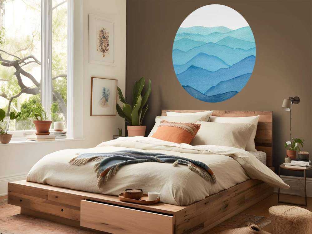 Watercolor mountains