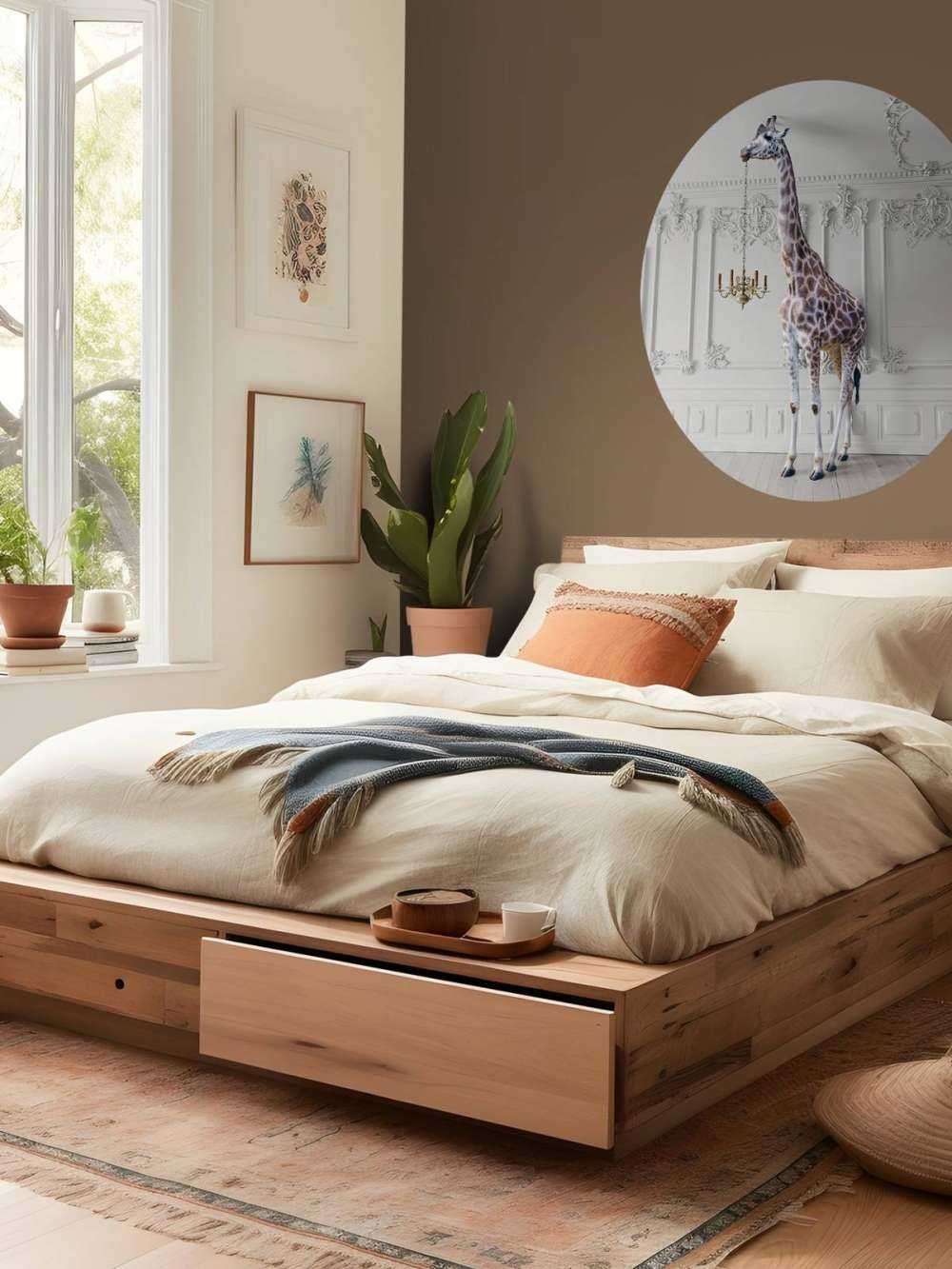 Giraffe with candlestick