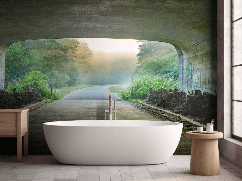 Sun at the end of a tunnel