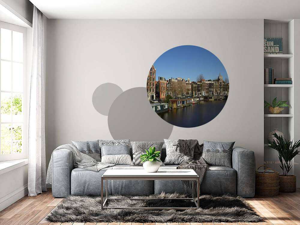 Houseboats along the canal