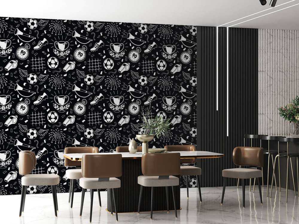 Football black and white