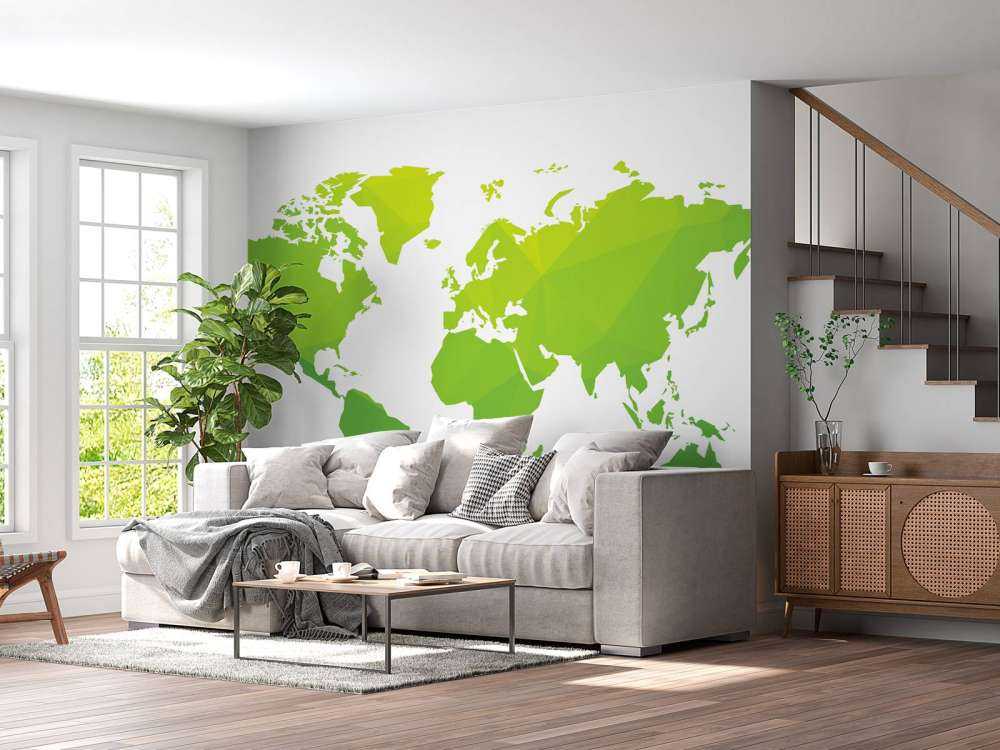 Green world map