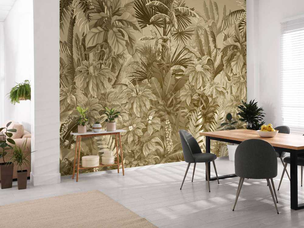 Sepia tropical jungle