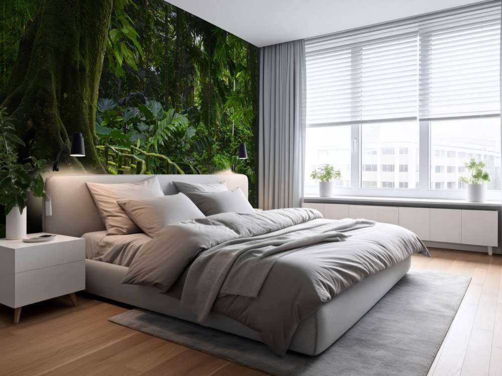 Narrow jungle bridge