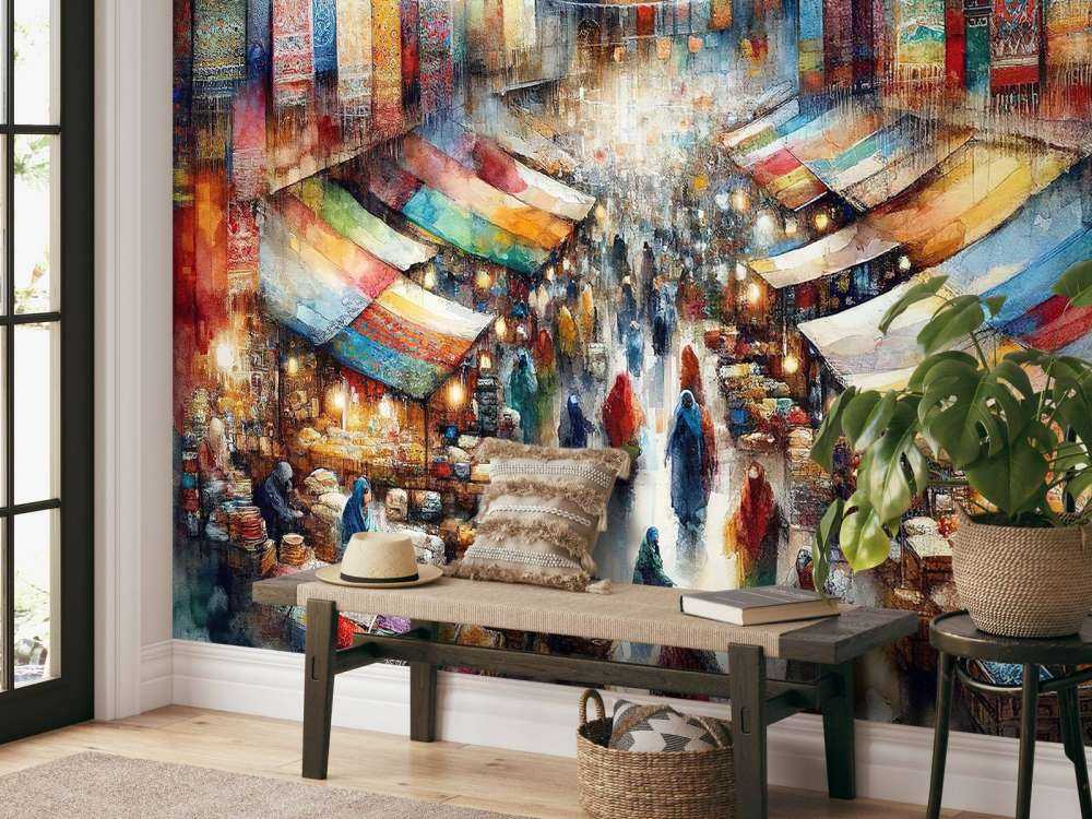 Bazaar's Symphony of Colors