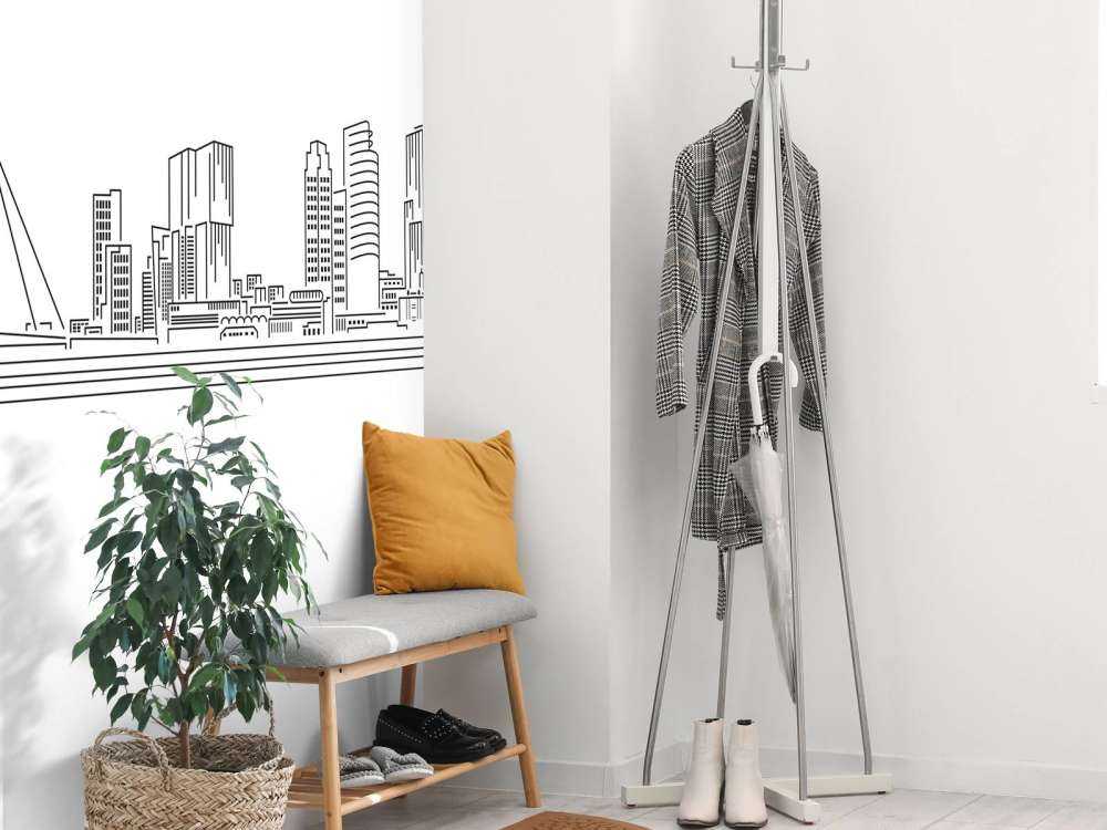 Rotterdam skyline wit