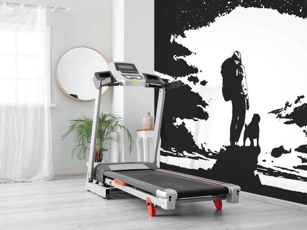 Reiziger met hond zwart-wit