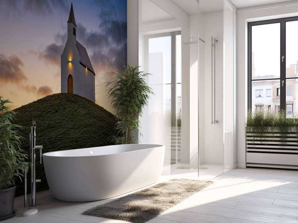 Kerkje bij zonsopgang