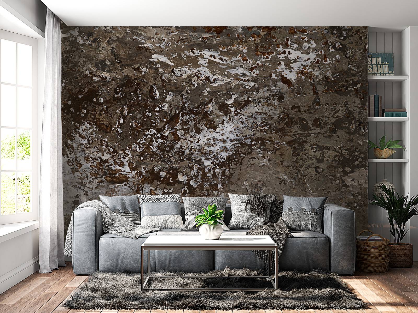 Anthracite-painted structure