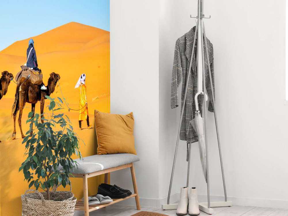 Camel ride through the desert