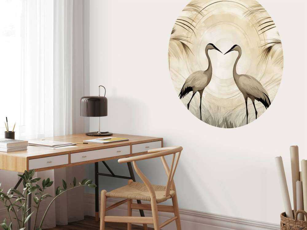 Cranes at Sunset Taupe