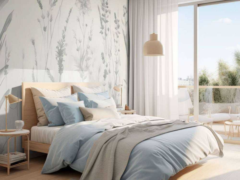 Lavender Glade Seamless Ivory White