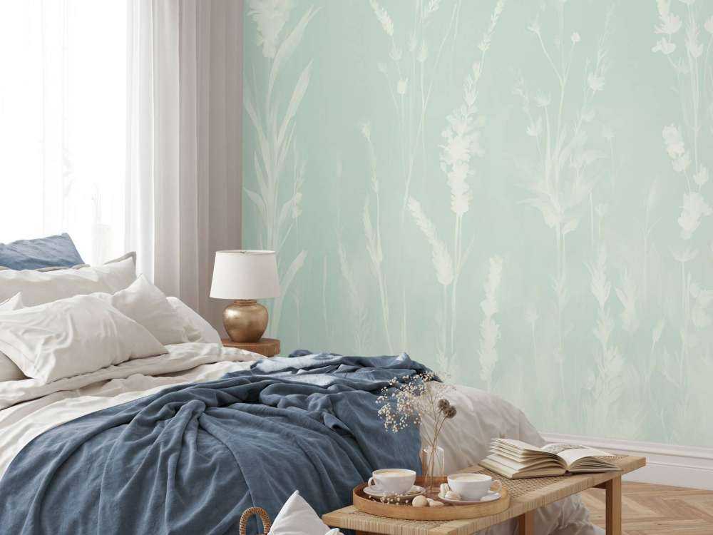 Lavender Glade Seamless Mint Green