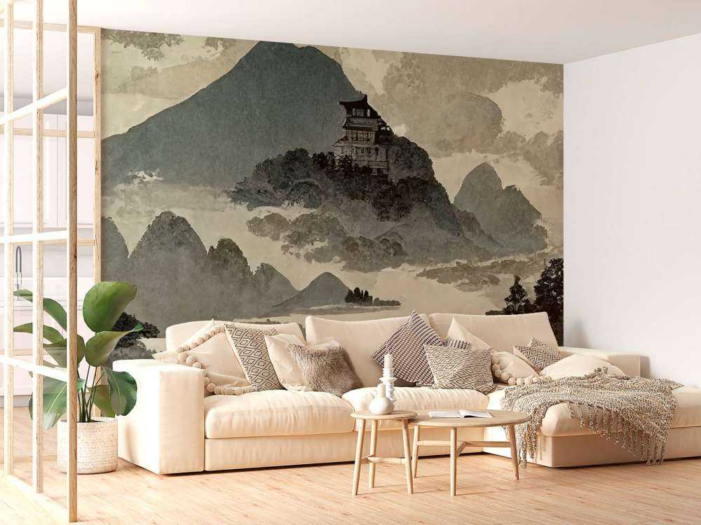 Geïllustreerde Chinese landschap