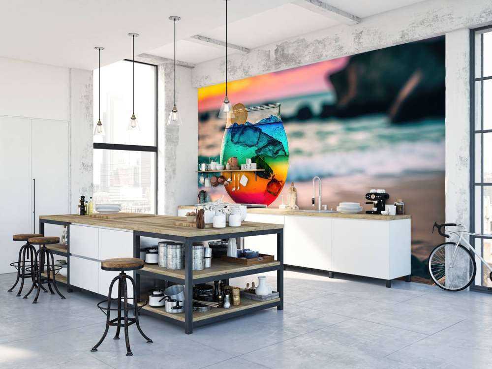 Gekleurde cocktail