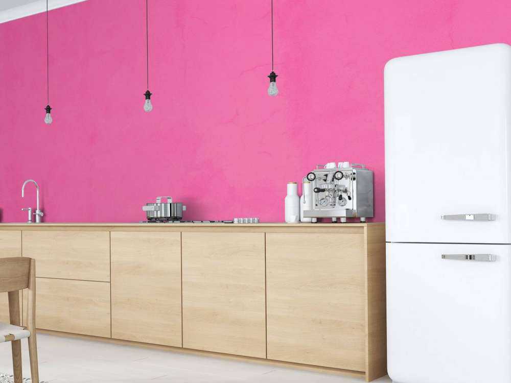 Fuchsia pink concrete