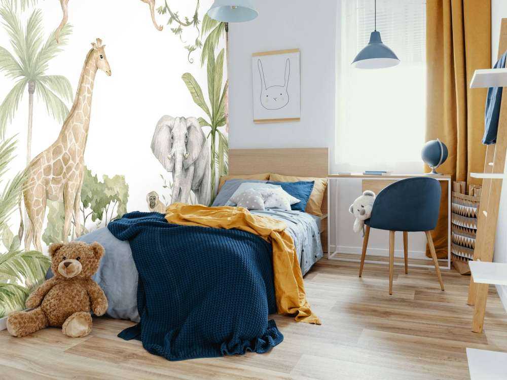 African animals in jungle